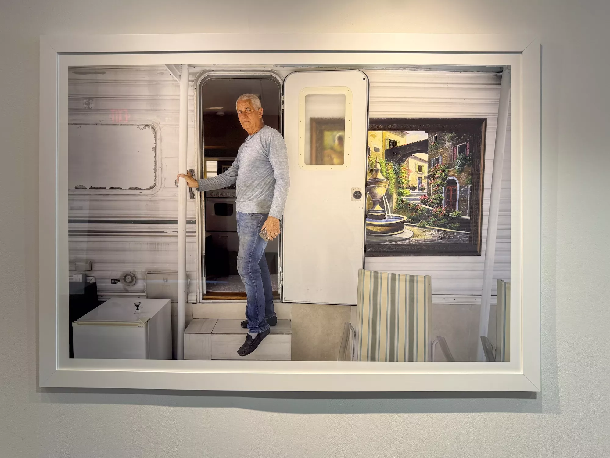 Diego Waisman's "environmental portraiture" documents the lives of Miami's mobile home residents. Artwork by Diego Waisman/ Photo by William Riera.