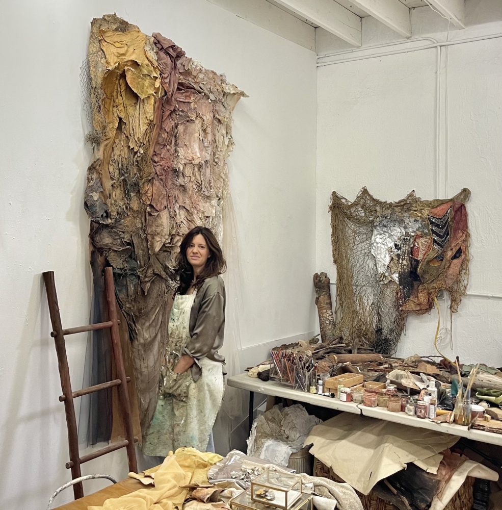Karla Kantorovich in her studio at Dimensions Variable, Miami, Florida. Image courtesy of the artist.