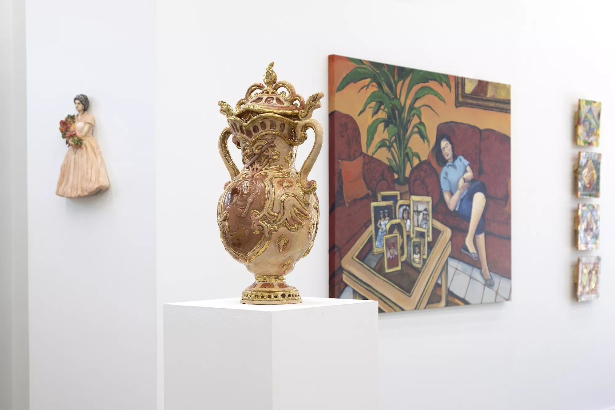 Samantha and Sarah Ferrer’s work is at times nostalgic, at times symbolic, at times fun and kitschy. Mahara+Co photo.