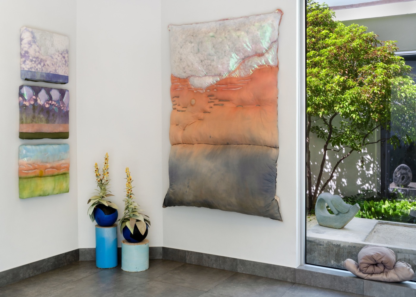 Installation view of Weathering at the Miami Beach Botanical Garden, Miami Beach. Photography by and courtesy of Zachary Balber.